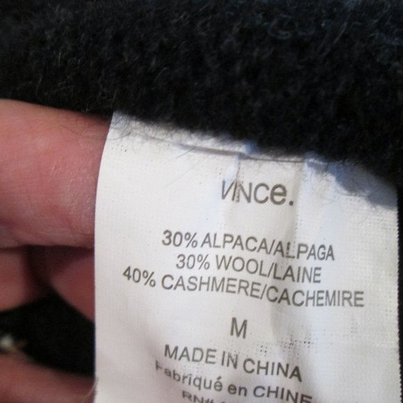 Vince Cowl Neck Cap Sleeve Alpaca / Wool / Cashmere Sweater Tunic - Picture 6 of 6